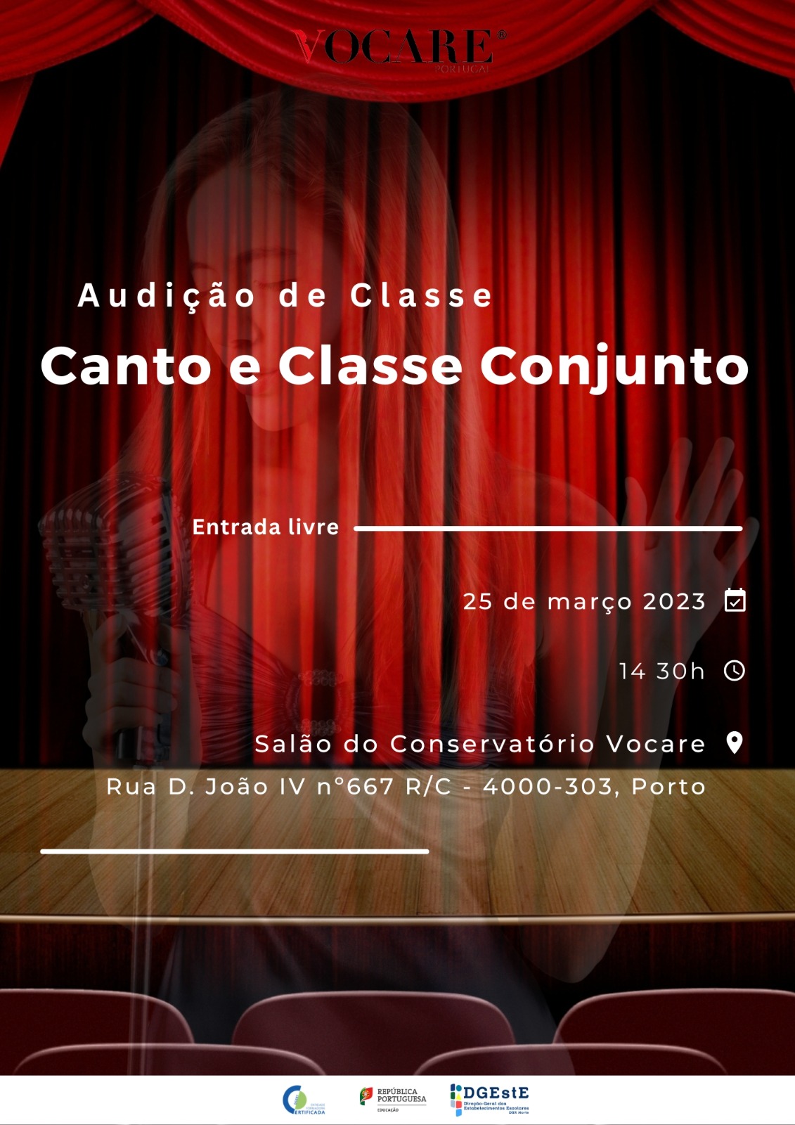 Audição da Classe de Canto e Classe de Conjunto